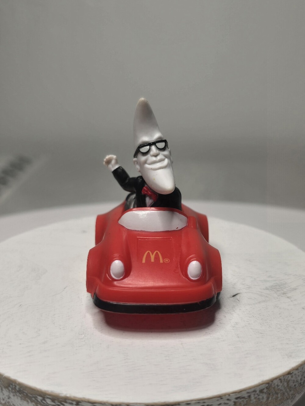 Vintage 1988 McDonald's Mac Tonight Moon Man In Sports Car Happy Meal Toy